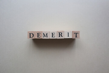 メリット／demeritの文字ブロック