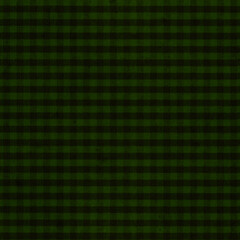 Black and green checkered pattern fabric