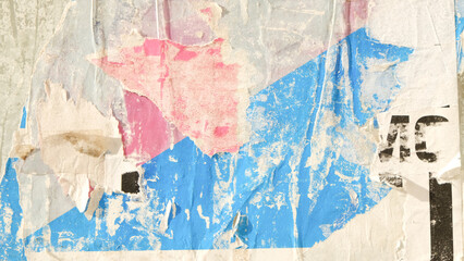 Abstract torn poster background. Ripped paper texture.