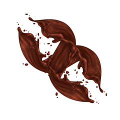 CHOCOLATE LIQUID VECTOR DESIGN, PERFECT FOR ADVERTISING AND VALENTINE'S DAY