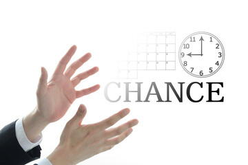 チャンスを逃すビジネスマンイメージ