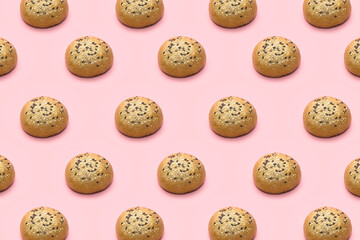 bun, bun seeds, bun group, pastry, hamburger bun 