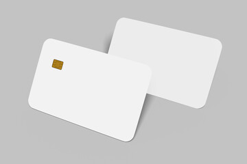 Plastic credit card mockup