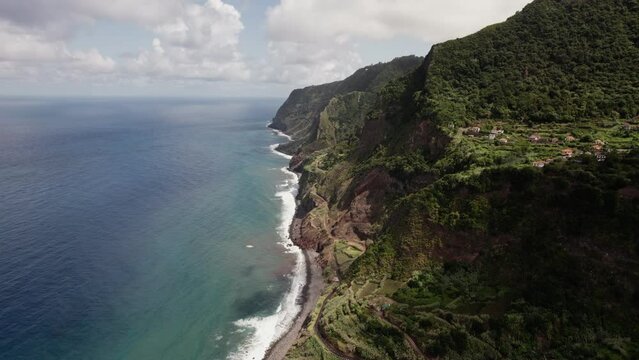 Ocean coast of Madeira island