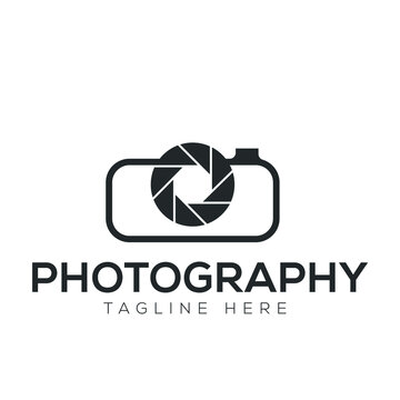 Vector Photography Logo Design. Abstract Camera Icon Design.