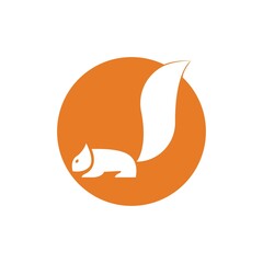 Squirrel symbol illustration vector icon background