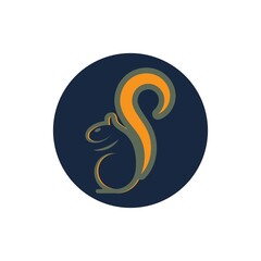 Squirrel symbol illustration vector icon background