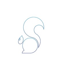 Squirrel symbol illustration vector icon background