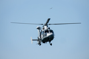 Fototapeta premium Military helicopter in flight