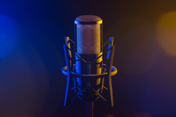 Recording studio microphone 17/18 blue orange 