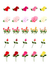 薔薇の花のイラスト