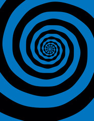 Artistic spiral shape. Vector drawing