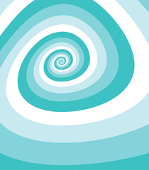 Artistic spiral shape. Vector drawing