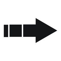 Modern simple arrows icon Vector illustration 