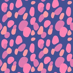 Naklejka na ściany i meble Seamless dots pattern with spots for wallpaper and fabrics and packaging and gifts and cards and linens 