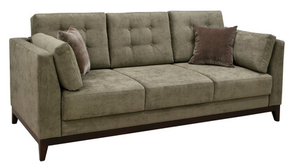 Sofa isolated on white background. Including clipping path