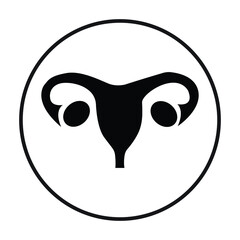 female reproductive system icon vector illustration
