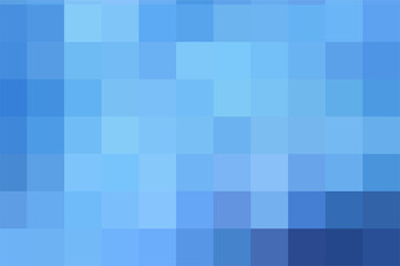 Background from light blue squares. Blue geometric texture. Vector pattern of square light blue pixels. A backing of mosaic squares for branding, calendar, card, banner, cover, website