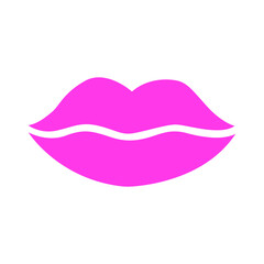 lips simple icon vector illustration