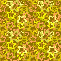 Seamless brown background with yellow and orange colors