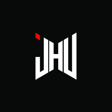 JHU letter logo creative design with vector graphic