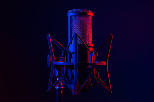 Recording studio microphone 2/18 blue red