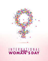international woman's day, march, 8 gender symbol, woman day