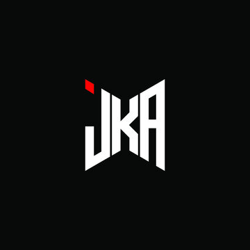 JKA letter logo creative design with vector graphic