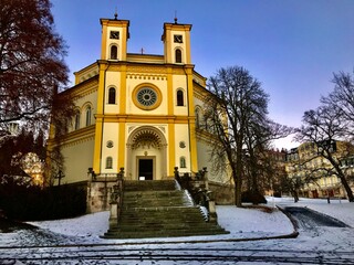 Dekanatskirche Mariä Himmelfahrt / Kirche in Marienbad / Mariánské Lázně (Tschechien)