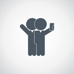  Selfie Icon. Person Taking a Selfie.