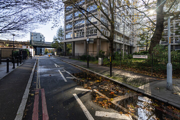 View near elephant and castle in london