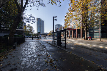 View near elephant and castle in london