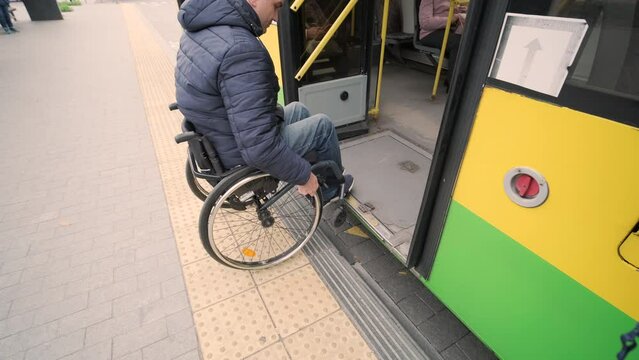 Person with a physical disability skipped public transport due to lack of accessible ramp. Disability matters