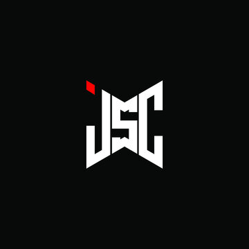 JSC letter logo creative design with vector graphic