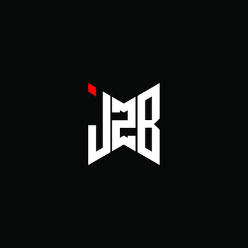 JZB letter logo creative design with vector graphic