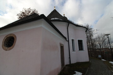 Old church in germany bavaria in winter
