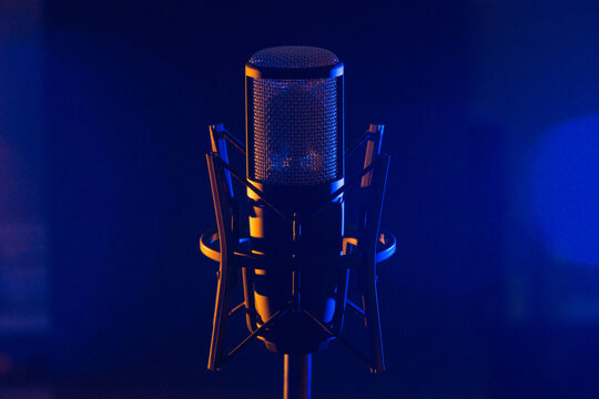 Recording studio microphone 11/18 orange blue 