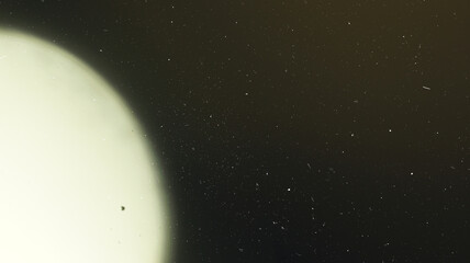 Dust and Film Grain Texture Blurred defocused bokeh overlay effect. Dark abstract background Copy space wallpaper or use screen mode to add beautiful texture to your photo.