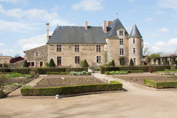 Fototapeta na wymiar Logis de la Chabotterie, demeure typique du Bas-Poitou