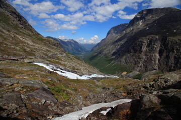 Fototapeta premium Trollstigen (troll path) - a tourist attraction in Norway