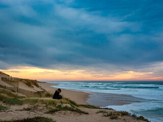 Sunset on the beach