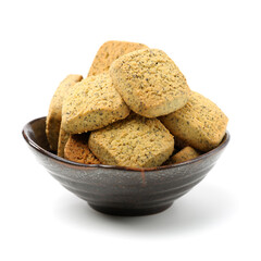 Cookies on a white background