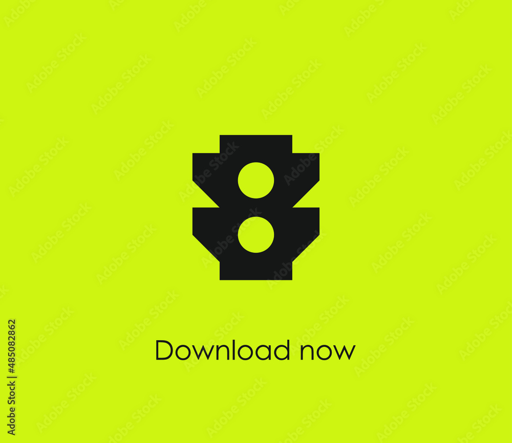 Poster semaphore vector icon. editable stroke. symbol in line art style for design, presentation, website o