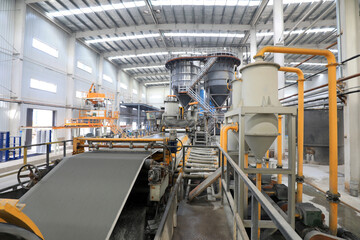 The calcium silicate board production line is in a new material production plant, North China