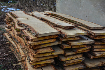 Stacks of lumber for sale for various jobs