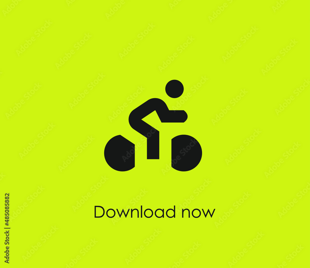 Poster man on the way vector icon. editable stroke. symbol in line art style for design, presentation, webs