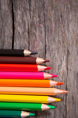Fototapeta premium pencils on a table