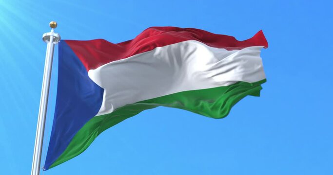 Imbabura Province Flag, Ecuador. Loop