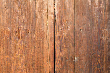 The ancient wooden tomb door is in the eastern Tomb of the Qing Dynasty, China