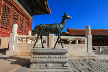Naklejka premium Architectural scenery of Emperor Qianlong's mausoleum, Eastern Mausoleum of the Qing Dynasty, China